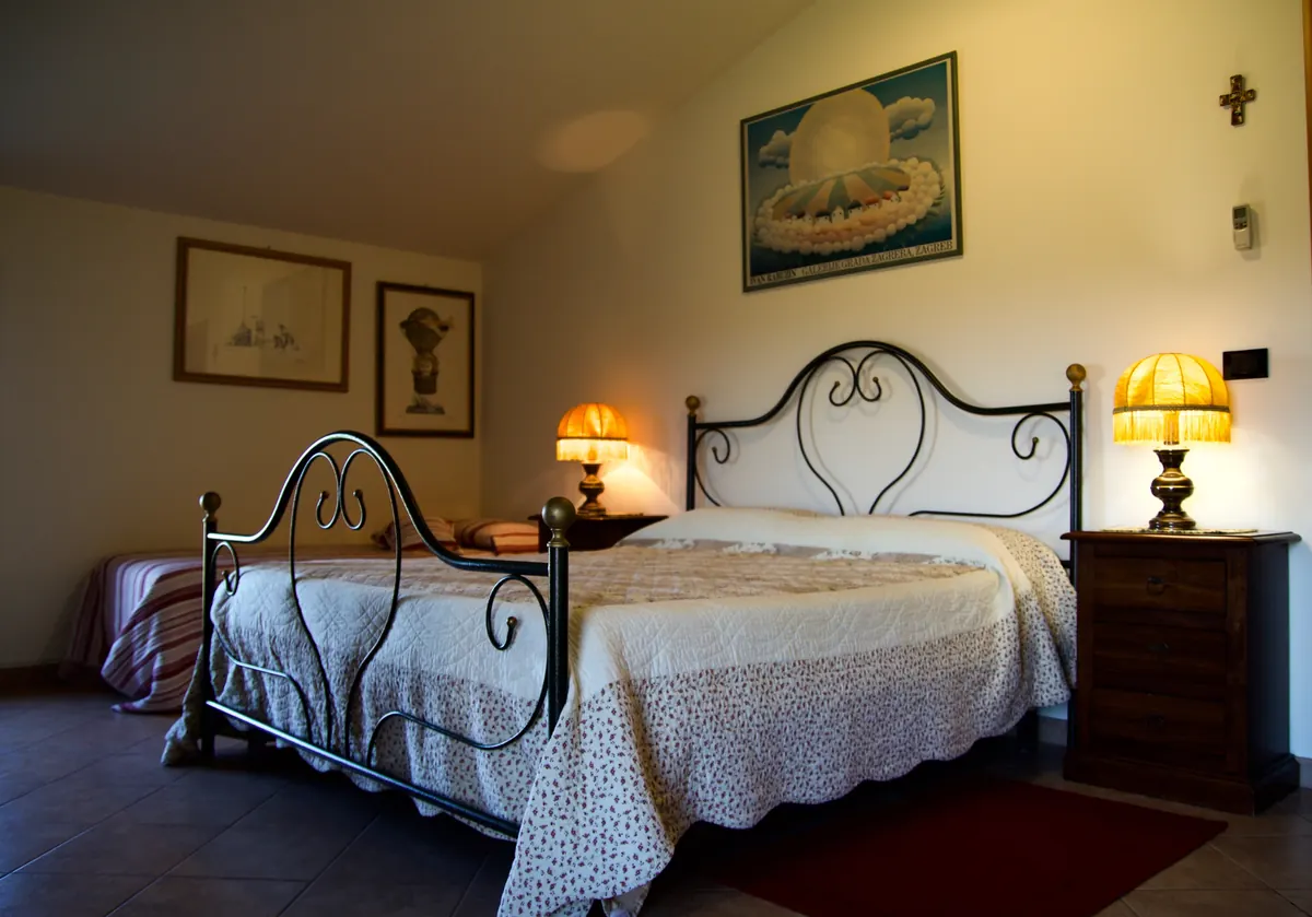 The sunset view from the Burano room